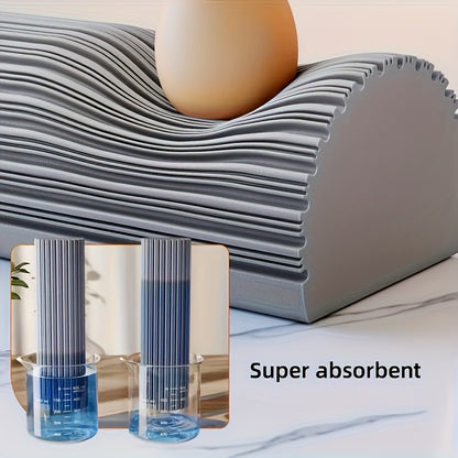Multifunctional Double-fold Sponge Mop-super Absorbent, Hands-free Cleaning Of Wet And Dry Floors, Suitable For Kitchen, Bathroom Tiles And Hardwood Floors-essential Cleaning Tools