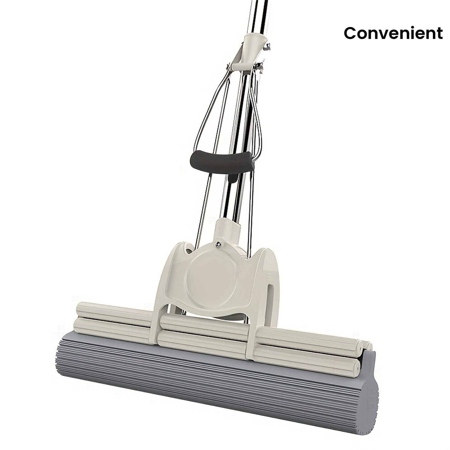 Kitchen And Home Sponge Roller Mop - Lightweight Squeeze Roller Mop With Soft Sponge Material For Convenient Use At Home, Office And Shop - Multi-purpose Floor Cleaner