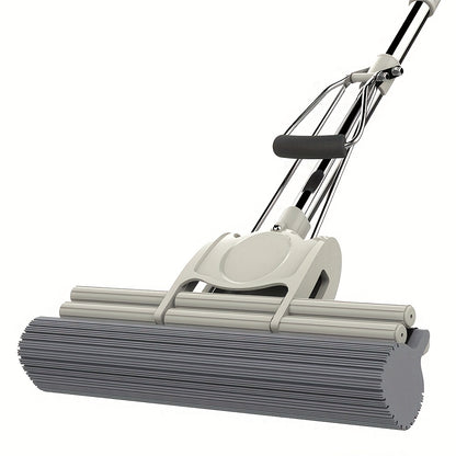 Kitchen And Home Sponge Roller Mop - Lightweight Squeeze Roller Mop With Soft Sponge Material For Convenient Use At Home, Office And Shop - Multi-purpose Floor Cleaner
