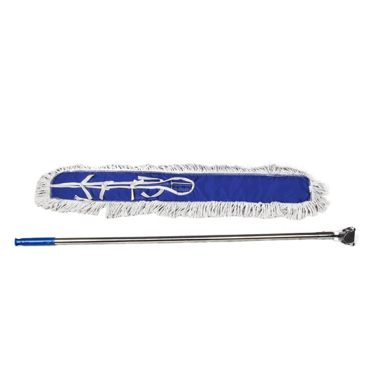 1pc Stainless Steel Handle Maxi Dust Mop with Washable Head for Living Room, Bedroom, Bathroom, Toilet, and Outdoor Use - 23.5 Inch Commercial Grade Cleaning Kit